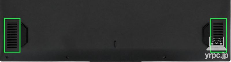 本体底面のスピーカー