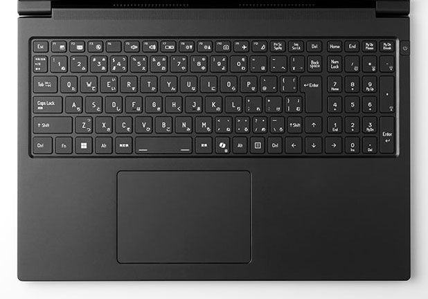 ドスパラ THIRDWAVE DX-L5LAのキーボード