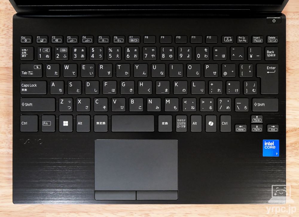 VAIO S13 (2025年3月発売モデル)のキーボード