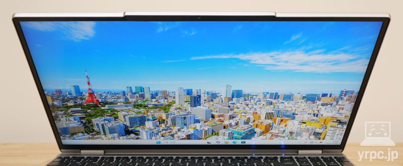 DAIV S5-I7G60SR-Aの視野角チェック 上から見たところ