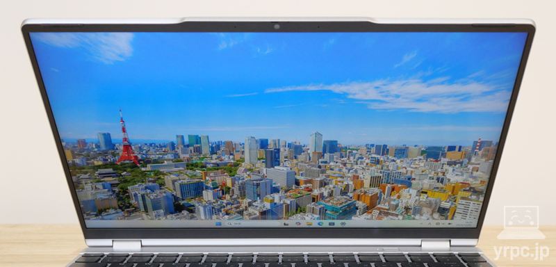 DAIV Z4-A9A01SR-Bの視野角チェック 上から見たところ