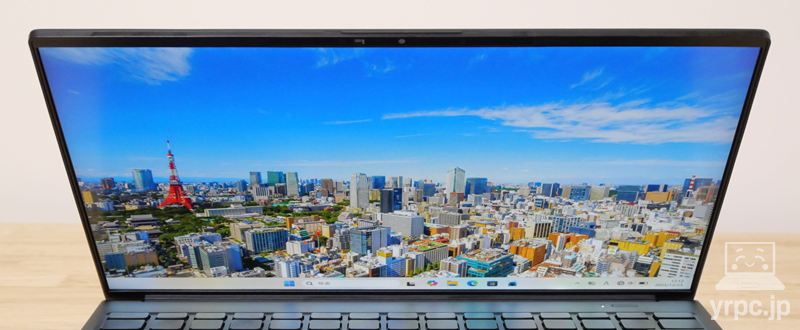 FMV WU5-K3の視野角チェック 上から見たところ