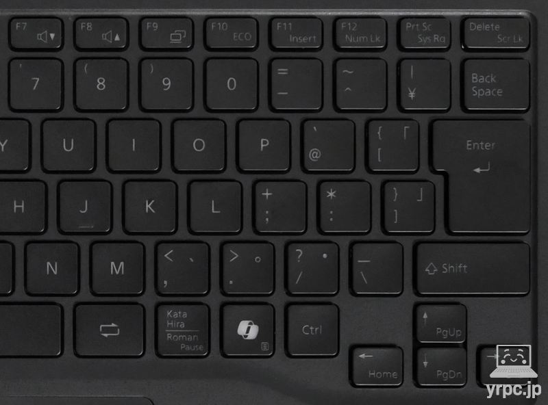 キーボードの右側