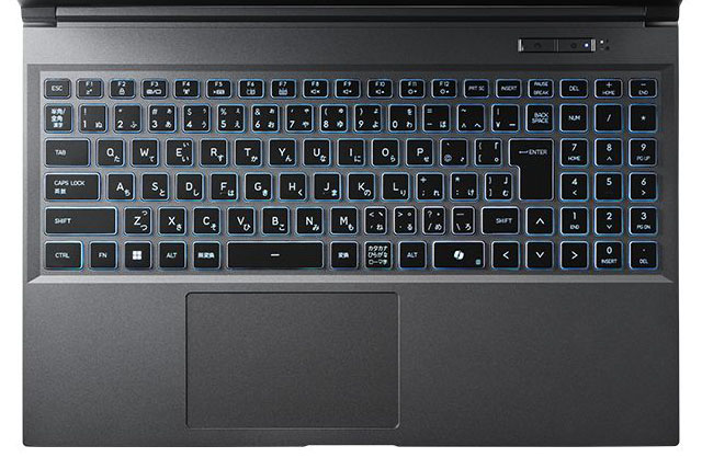 ドスパラ GALLERIA RL7C-R45-C5Nのキーボード