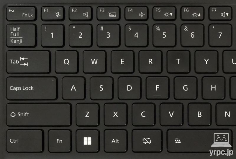 キーボードの左側