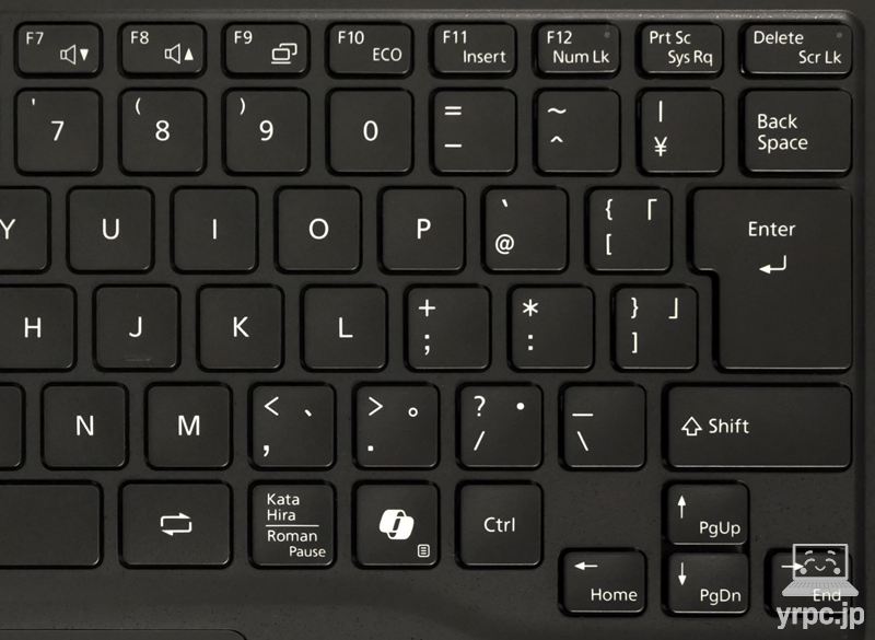 キーボードの右側