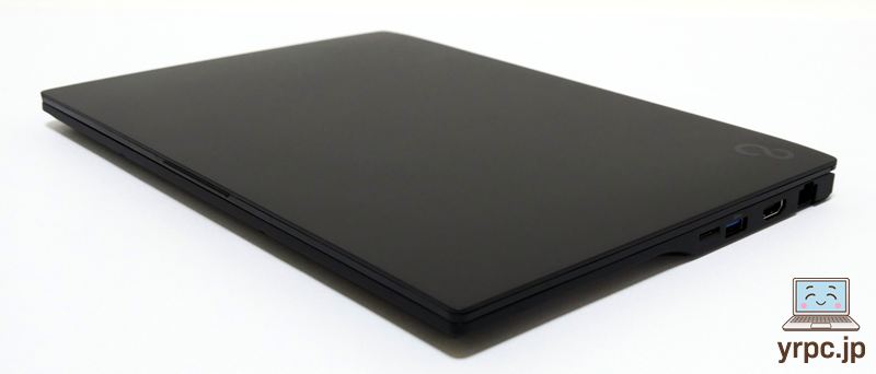 FMV WU7-K3を折りたたんだ様子：斜め上から