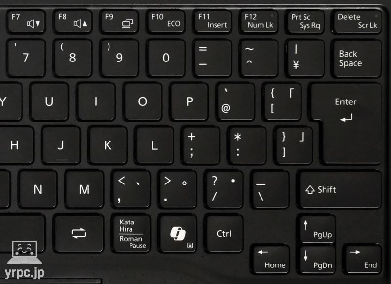 キーボードの右側