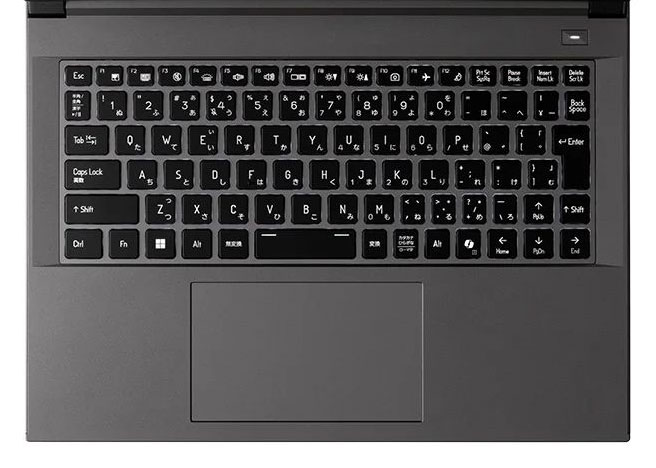 ドスパラ GALLERIA NDR9L-IG-C4のキーボード