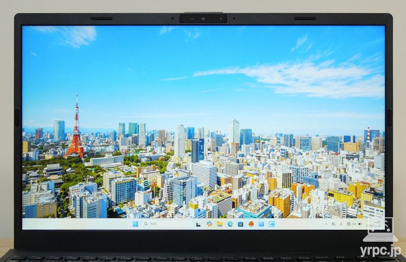 FMV WE1-K3のディスプレイ正面