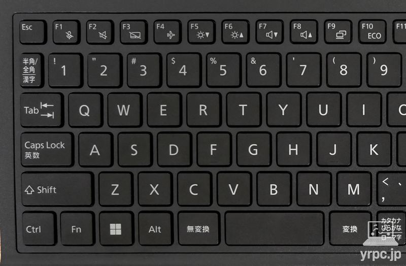 キーボードの左側