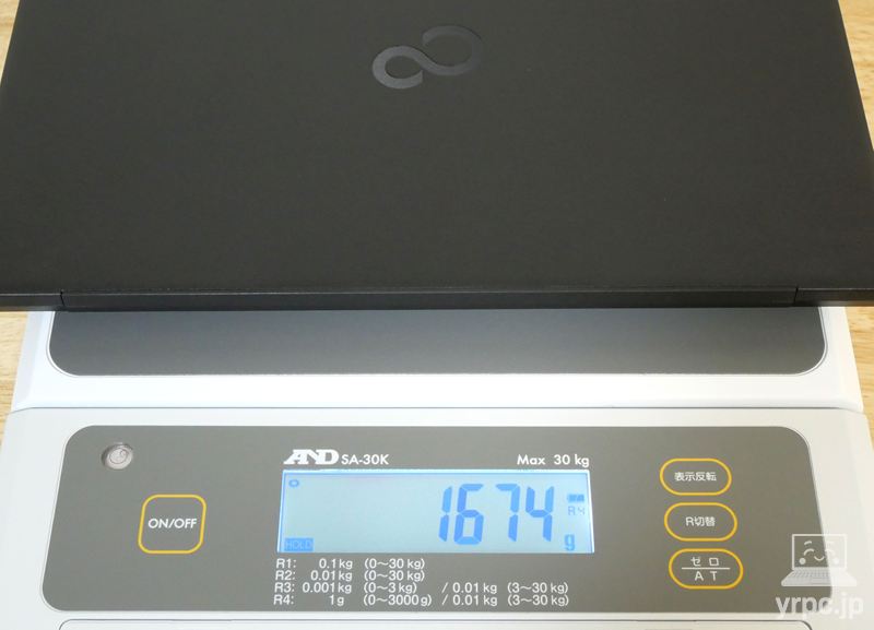 FMV WE1-K3の重さ：実測