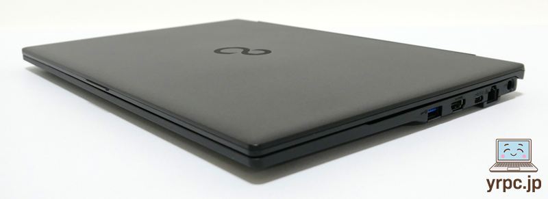 FMV WE1-K3を折りたたんだ様子：斜め上から