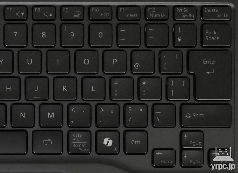 キーボードの右側