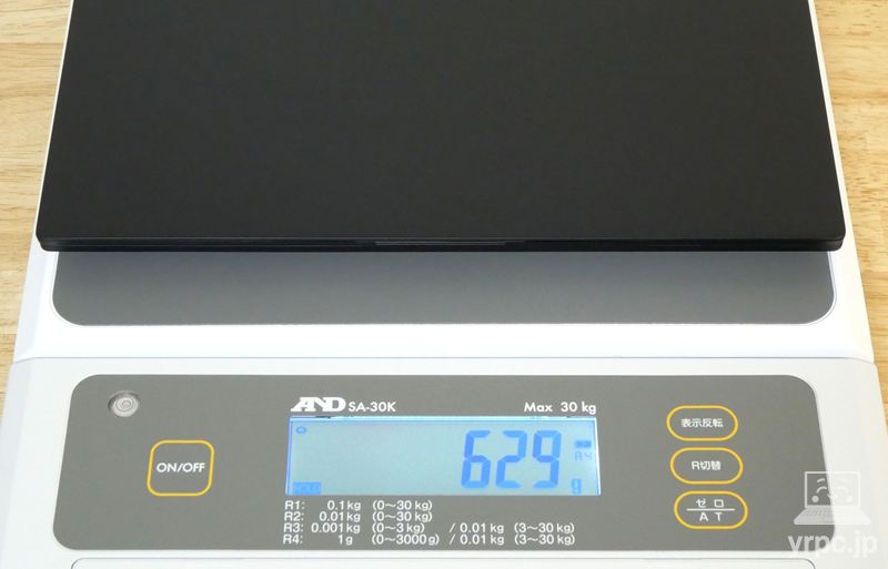 FMV WU6-L1の重さ：実測