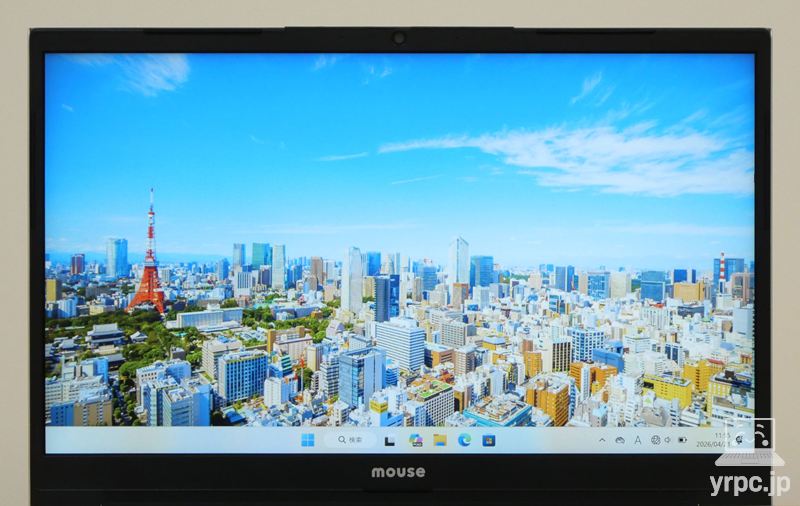 mouse A4-A5U01SR-Bのディスプレイ正面