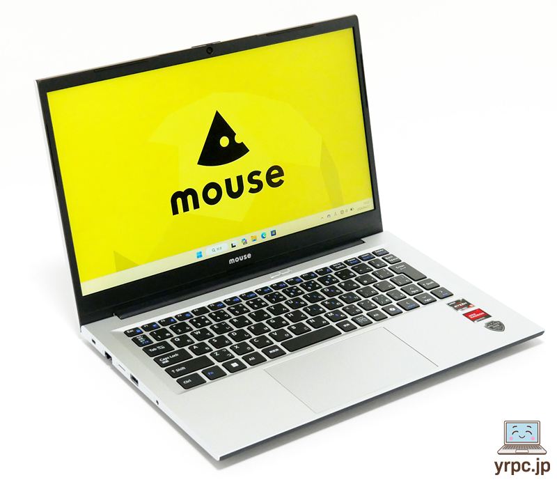 マウスコンピューター mouse A4-A5U01SR-Bの外観。斜め上から
