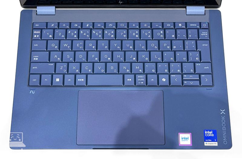 OmniBook X Flip 14-kb(インテル)のキーボード