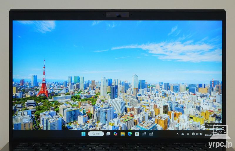 VAIO SX14のディスプレイ正面