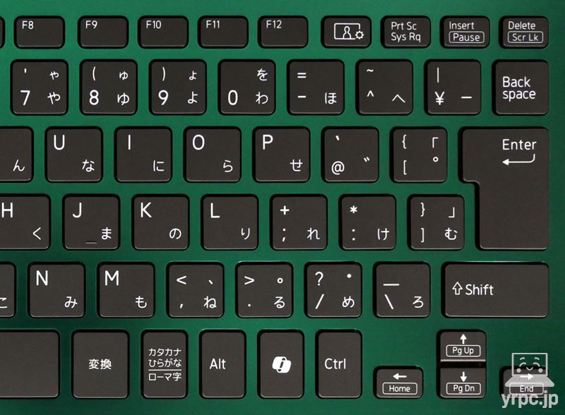 キーボードの右側