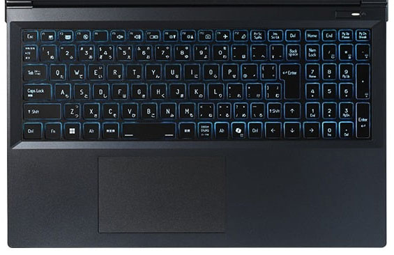 ドスパラ GALLERIA RL7C-R55-5Nのキーボード