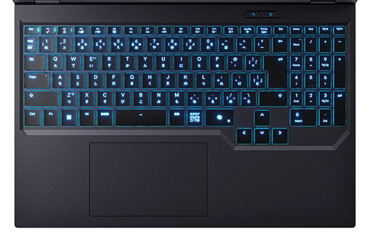 ドスパラ GALLERIA ZL7C-R57-6Aのキーボード