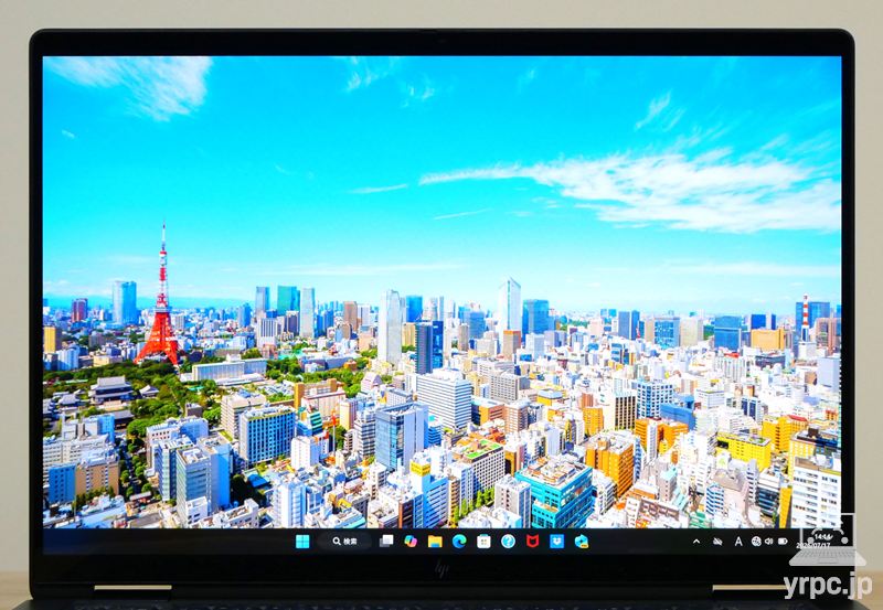 HP OmniBook X Flip 14-kbのディスプレイ正面