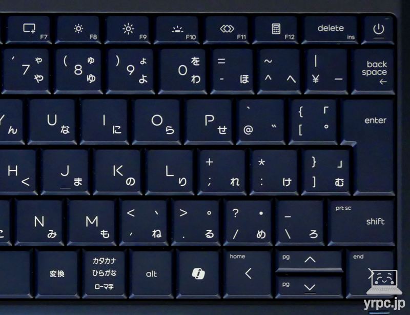 キーボードの右側