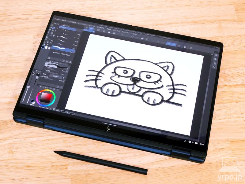 ペンでの描き心地チェック