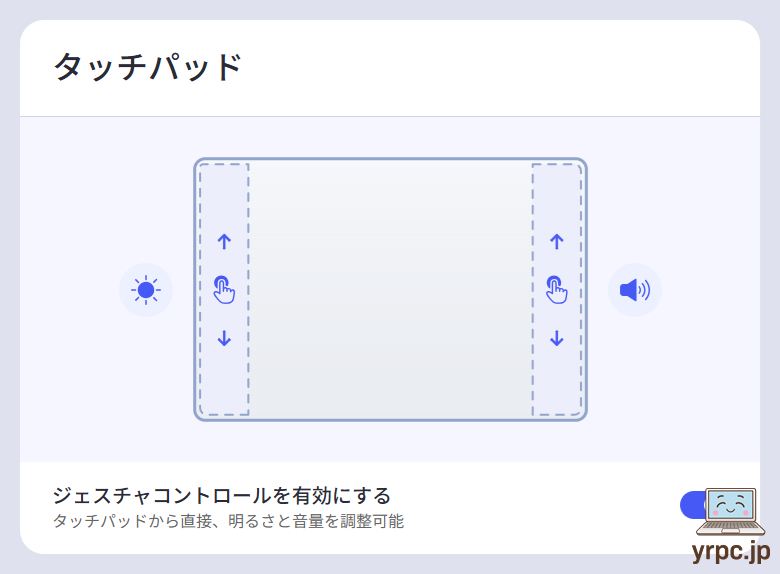 ジェスチャーコントロール