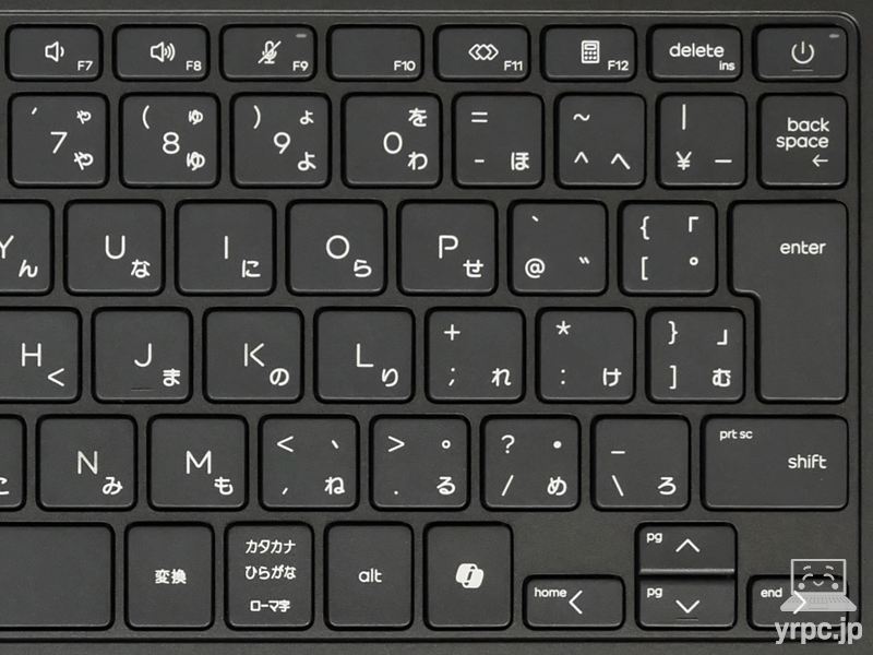 キーボードの右側