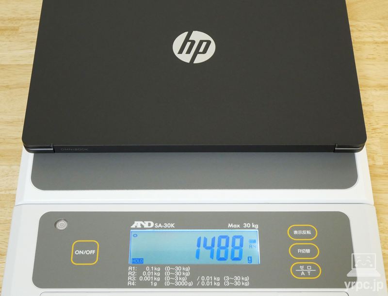 HP OmniBook 3 14-hy/hwの重さ：実測