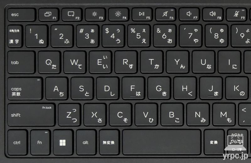 キーボードの左側