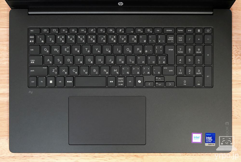 HP OmniBook 3 17-dfのキーボード