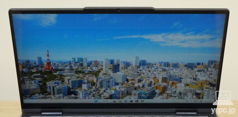 IdeaPad 5i 2-in-1 Gen 11 (14型 Intel)の視野角チェック 上から見たところ