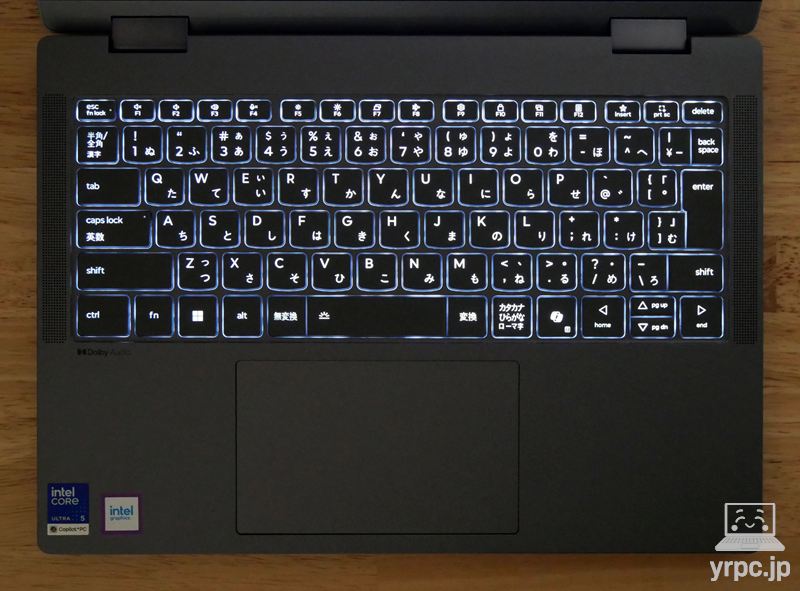IdeaPad 5i 2-in-1 Gen 11 (14型 Intel)のキーボードバックライト