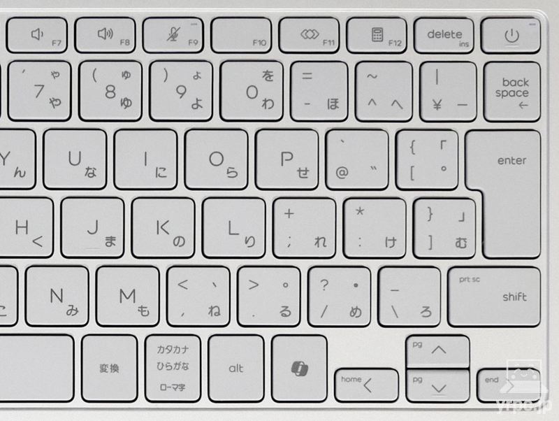キーボードの右側