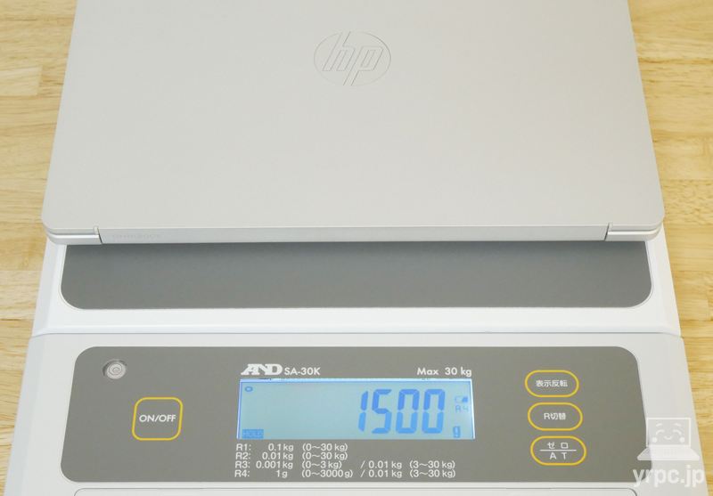 HP OmniBook 3 14-hzの重さ:実測