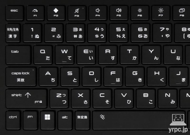 キーボードの左側