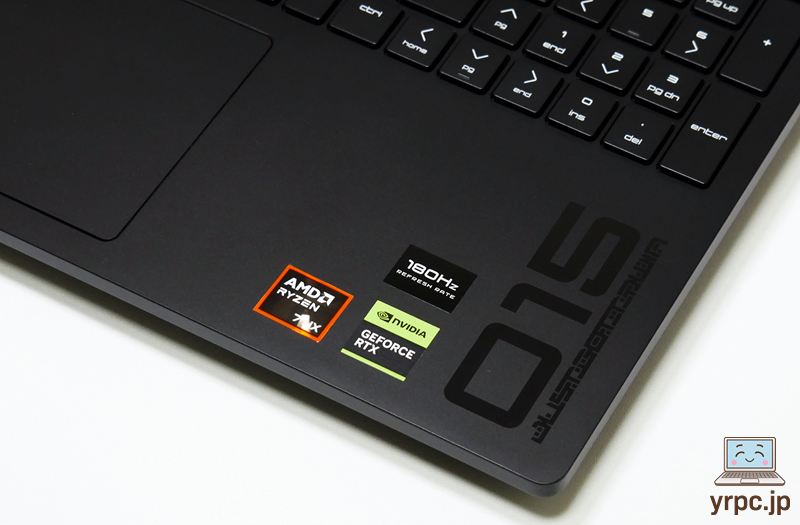 パームレストのアップ