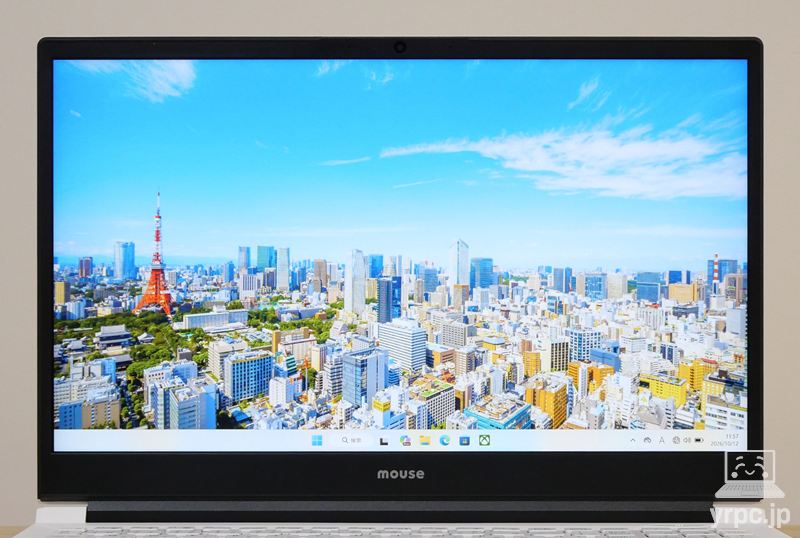 NEXTGEAR J5-A5G50WT-A（ホワイト）のディスプレイ正面