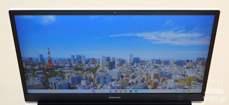 NEXTGEAR J5-A5G50WT-A（ホワイト）の視野角チェック 上から見たところ