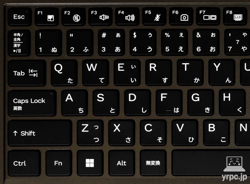キーボードの左側
